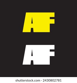 AF Letter Logo Design Template Vector