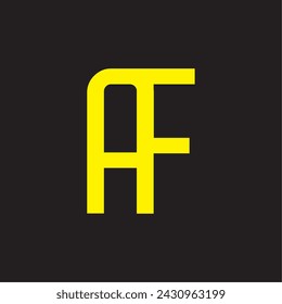 Plantilla de diseño de logotipo de letra AF Vector