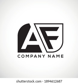 vector de diseño del logotipo de la letra AF