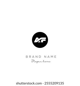 AF Letter Logo design Vector Art, Icons, and Graphics with epa file