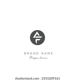 AF Letter Logo design Vector Art, Icons, and Graphics with epa file