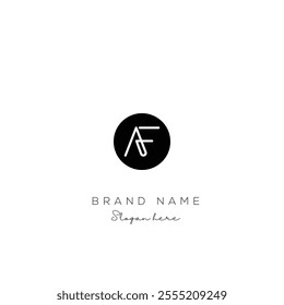 AF Letter Logo design Vector Art, Icons, and Graphics with epa file