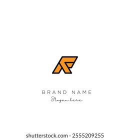 AF Letter Logo design Vector Art, Icons, and Graphics with epa file