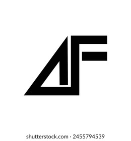 Diseño de Ilustración vectorial de logotipo de letra AF