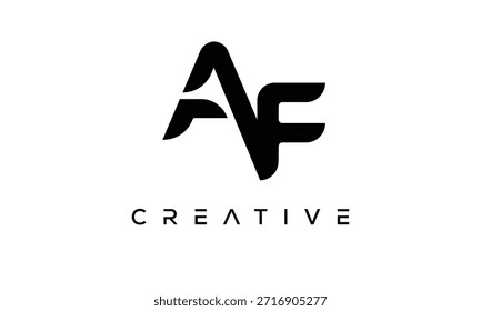 AF Letter Monogram Logo for Modern Creative Brand Identity