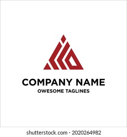 diseño de logotipo triangular ideas vectoriales