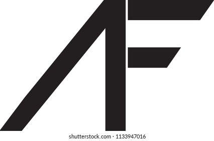 AF LETTER VECTOR LOGO