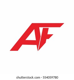 AF LETTER VECTOR LOGO