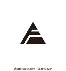 af letter vector logo design