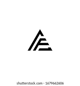 AF LETTER VECTOR LOGO TEMPLATE