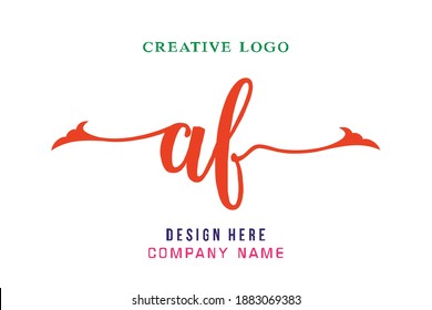 AF lettering logo is simple, easy to understand and authoritative