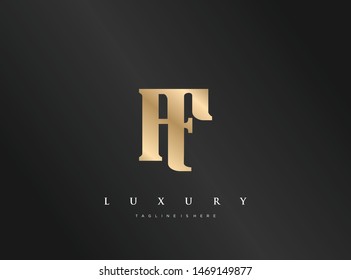 AF letters combination logo. Company brand identity.