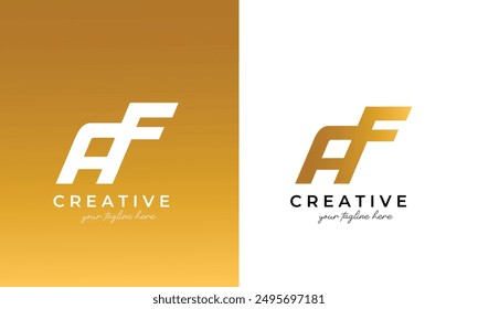 af logo design or af letter logo for your business	
