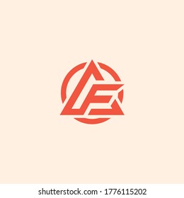 AF Logo Design Modern Shape 