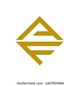 AF logo design simple modern template