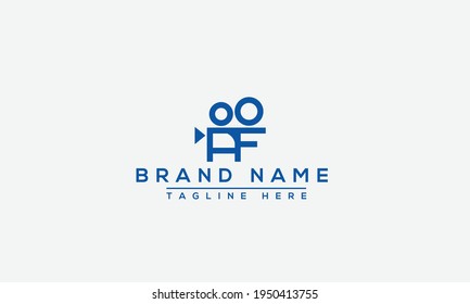 AF Logo Design Template Vector Graphic Branding Element.