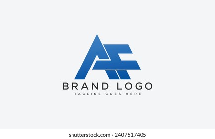 AF logo design template vector graphic branding element