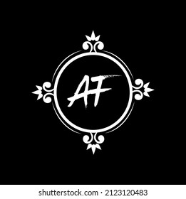 AF logo design with unique and simple design