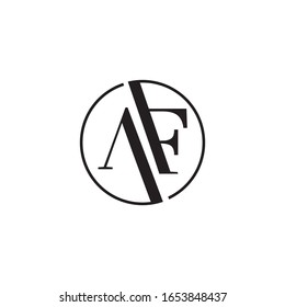 Af Logo Design Vector Icon