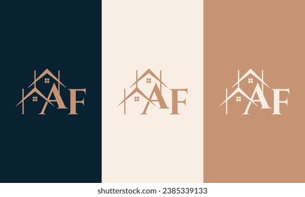 AF logo with a home form element which means a real estate company