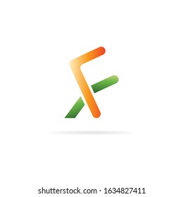 AF Logo. Letter Design Vector with Gradient Colors.