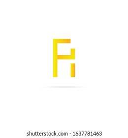 AF Logo. Letter Design Vector with Gradient Colors.