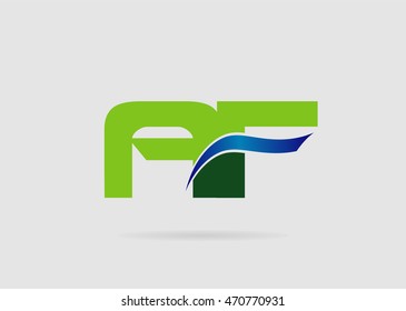 AF Logo. Vector Graphic Branding Letter Element
