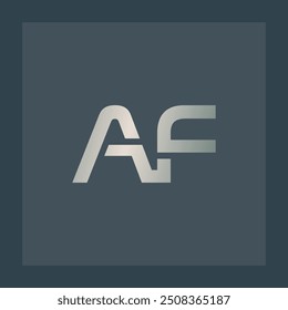 ILUSTRACIÓN VECTORIAL del logotipo de AF, para el logotipo del negocio o de la compañía