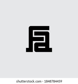 AF - logotype, monogram or initials. FA - design element or icon. Logo with letters A and F.