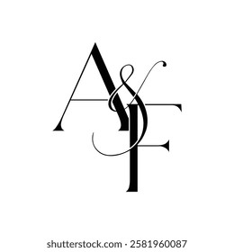 AF Monogram Initial Letters Logo