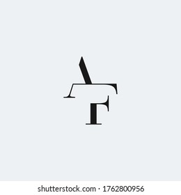 AF monogram logo contemporary style.