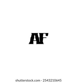 AF monograma logo diseño letra nombre de texto símbolo monocromo logotipo alfabeto carácter simple logo