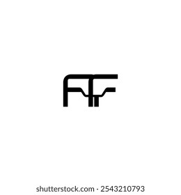 AF monograma logo diseño letra nombre de texto símbolo monocromo logotipo alfabeto carácter simple logo