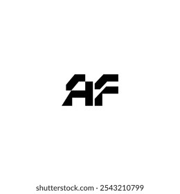 AF monogram logo design letter text name symbol monochrome logotype alphabet character simple logo