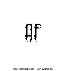 AF monograma logo diseño letra nombre de texto símbolo monocromo logotipo alfabeto carácter simple logo