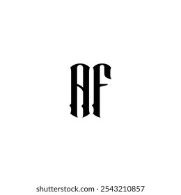 AF monograma logo diseño letra nombre de texto símbolo monocromo logotipo alfabeto carácter simple logo