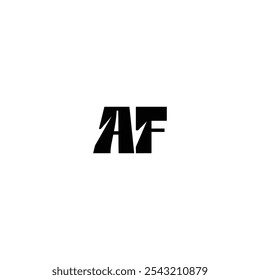 AF monogram logo design letter text name symbol monochrome logotype alphabet character simple logo