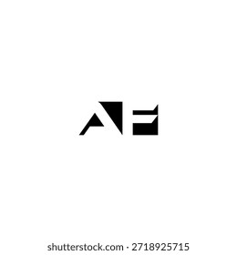 AF Negative Space Monogram Logo - Modernes minimales Buchstabendesign