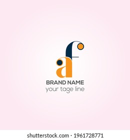 AF Orchard Creative Vector Logo, AF Identity Brand Logo Design