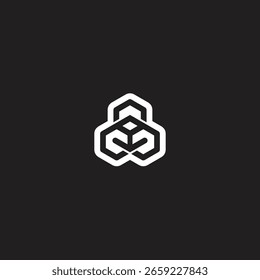 Logotipo de design de ilusão de tecnologia AF