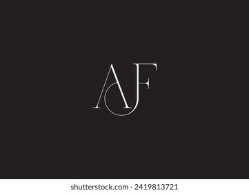 AF triangle logo letter vector