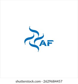 AF Unique modern flat abstract geometric minimalist logo. AF initials vector letter logo design. 
