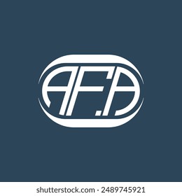 AFA abstraktes Monogramm Logo Design. AFA Monogramm einzigartiges modernes flaches abstraktes Buchstaben Logo Design.
