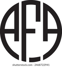 AFA Circle Logo Design, Symbol, Symbol Vektorgrafik Datei,