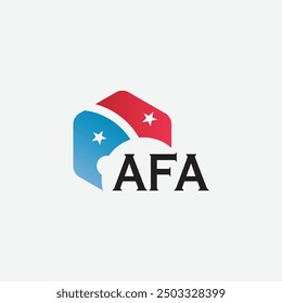 AFA-Buchstabe Logo-Design auf weißem Hintergrund. Kreatives modernes AFA-Buchstaben-Logo-Design. Vektordesign.
Buchstaben AFA, AFA Logo, Vektorvorlage.