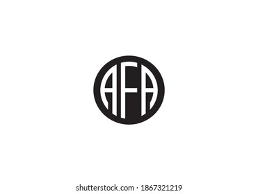 AFA Modern Letter Logo Design Vector.