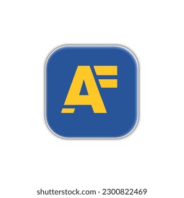 the AFAF logo combined into one, is suitable for any brand logo, especially for electronic goods brands, a simple logo but 