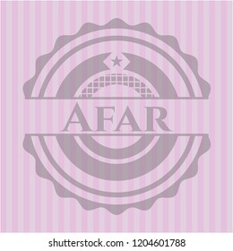 Afar pink emblem