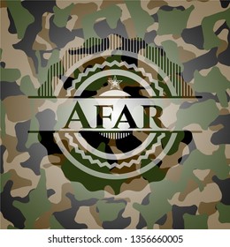 Afar written on a camo texture