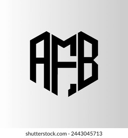 AFB letter logo abstract design. AFB unique design. AFB.
